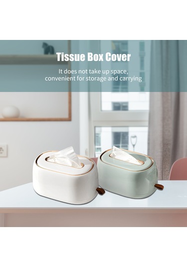 Gajeena Masaüstü/duvar Takılı İç Springli Kağıt Havlu Kutusu - Modern Stili Pet+abs Malzeme - Ev Ofis Kullanıma Uygun Beyaz