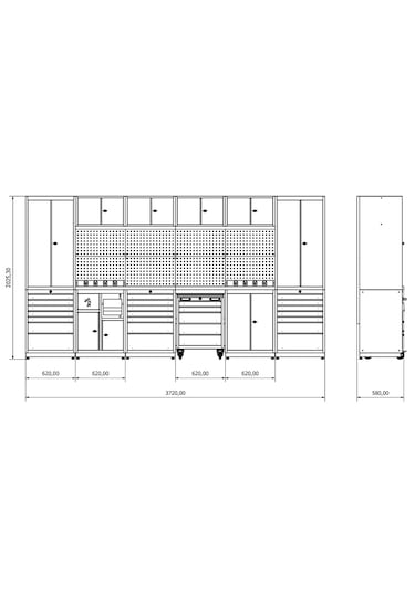 MT-1033 Modüler  Çalışma Tezgahı -