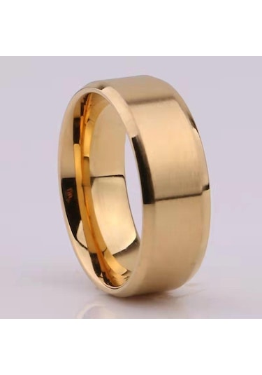Gümüş Sıcak Paslanmaz Çelik Yüzük Band Titanyum Gümüş Siyah Altın Erkekler 9 Gümüş