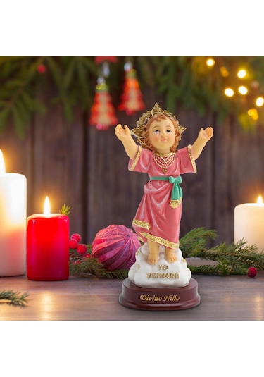 Suntek Magideal Açık Kol Kutsal Çocuk Heykeli Yapıt Katolik Heykel Raf