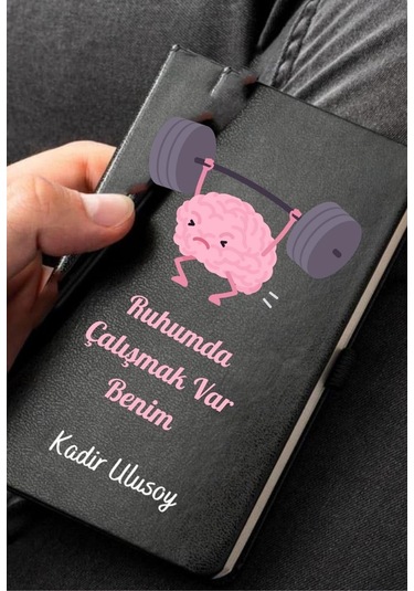 Kişiye Özel Ruhumda Çalışmak Var Benim Tasarımlı Deri Not Defteri