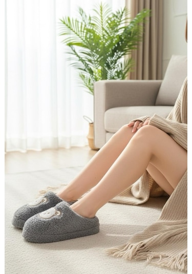 Ft 103 Panda Nakışlı Kadın Ev Terliği Peluş Terlik Çeyiz Ve Bohça Terliği Ses Yapmaz Kalın Taban Füme Ft 103 Panda Nakışlı Kadın Ev Terliği Peluş Terlik Çeyiz Ve Bohça Terliği Ses Yapmaz Kalın Taban Füme