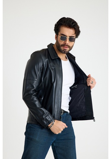 Franko Armondi Klasik Erkek Deri Ceket E62-k-347-bb Siyah
