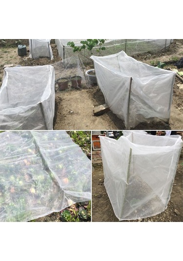 Sones Bahçe Toz Geçirmez Naylon Ağ Böcek Ekranı Paketleme Çantası, Ağ Açıklığı: 1mm, Özellikler: 2x5m