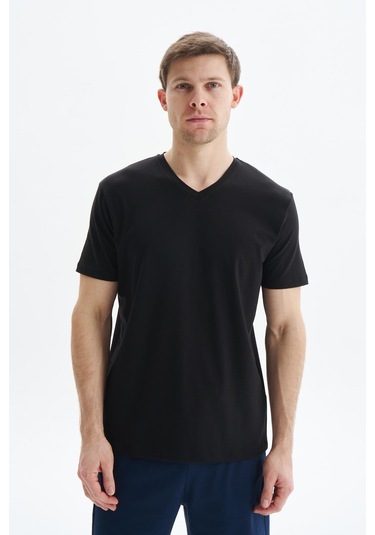 Arma Erkek Regular Fit Basic Süprem V Yaka Tişört Y29344472102 Siyah