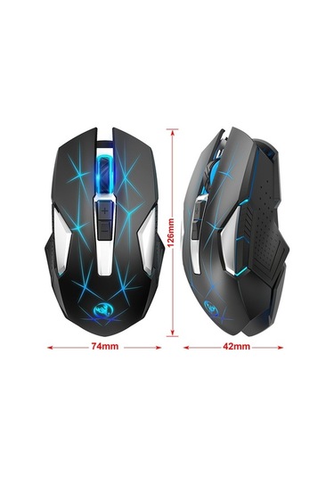 Novahub Usb Kablosuz Hxsj T300 Ergonomik Fare - 3 Dpı Ayarı, 600mah Pil, 7 Tuşlu Optik Mouse Optik