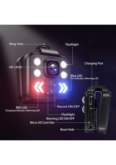 Mini Hd Gece Görüş Kamerası, 1080p Güvenlik Kamerası Ip65 Suya