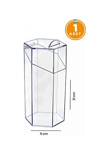 Altıgen Kapaklı Fırçalık - Makyaj Organizeri