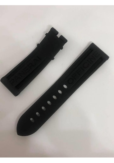 Panerai Uyumlu Siyah Silikon Kordon 22 Mm