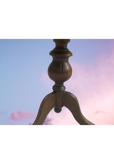 Fiskos Baba Ayak Model Parlak Ihlamur Ağacı Ayak Parlak Ceviz Mer