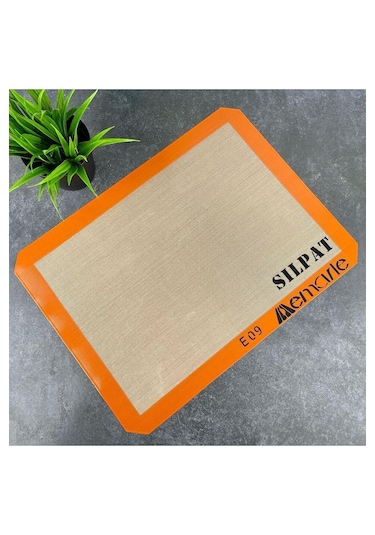 Mis Kitchen Silikon Pişirme Matı 30x40 Cm - Silpat Turuncu