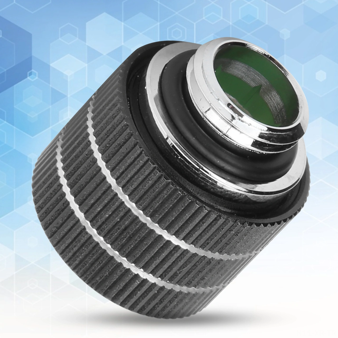 Xiyyadms 12mm Petg/pmma Donanım Su Soğutma Hard Tube Bağlantısı, 20kg Çekme Dayanımı, G1/4 Dişli, Bakır Gövde, Silikon Muffla İle Tamamen Kapalı, Siyah