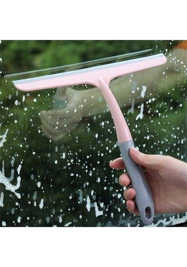 Prestigegoods Silikon Kaymaz Pencere Kazıyıcı Çok Fonksiyonlu Banyo Ev Güçlü Temizlik Cam Silecek