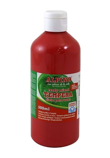 Alpıno Tempera Kırmızı Suluboya 500 Ml Dm-010174