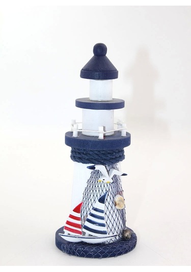 Ahşap Marin Deniz Feneri Alk2438 Asorti