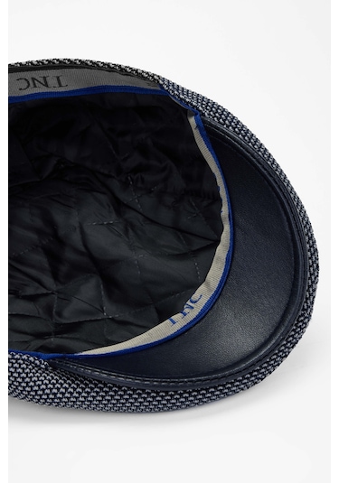 Tamer Tanca Erkek Deri & Tekstil Lacivert Şapka 524 1080 London Spk Sk23/24 Lacı Lacivert