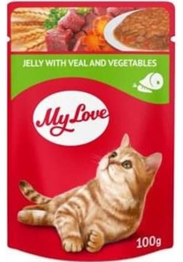 My Love Pouch Dana Etli ve Sebzeli Yetişkin Kedi Maması 100 G