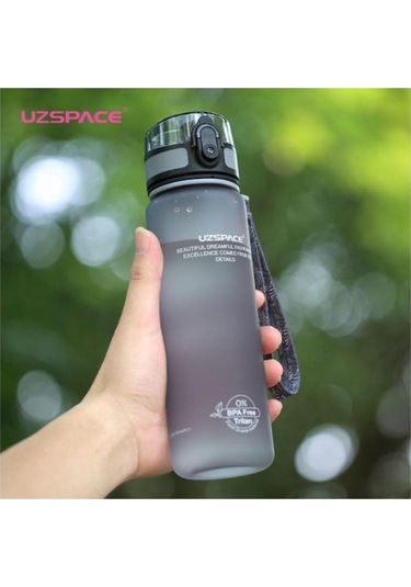 Uzspace 3026 Tritan Su Matarası 500 Ml Gri
