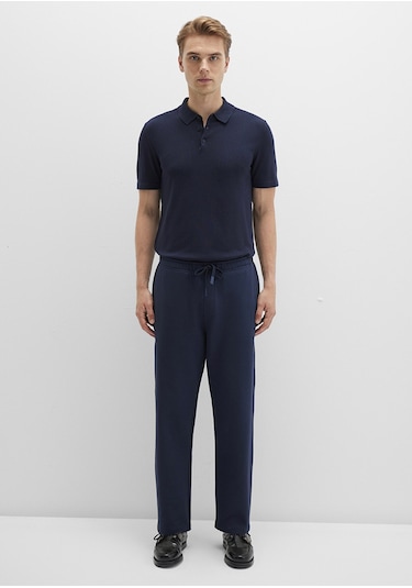 Mavi - Lacivert Örme Pantolon 0010521-70490 Lacivert