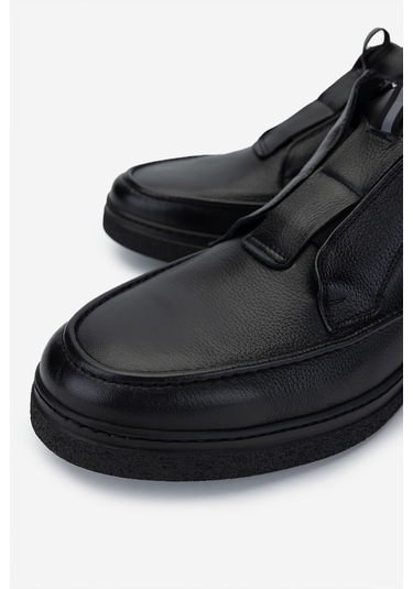 Valmenti Erkek Hakiki Deri Siyah Casual Bot 01 2075 Erk Bot Sk24-25 Sıyah Siyah