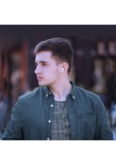 Leezsing Ap28 Pro Beyaz Kablosuz Bt 5.3 Kulaklık, Dokunmatik Kontrol, Su Ve Ter Dayanıklı, 5 Saat Konuşma Süresi, 13mm Hoparlör