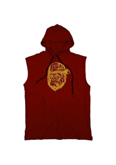 Bluu Swag Unisex Kapşonlu Kolsuz T-Shirt Fitness Atleti