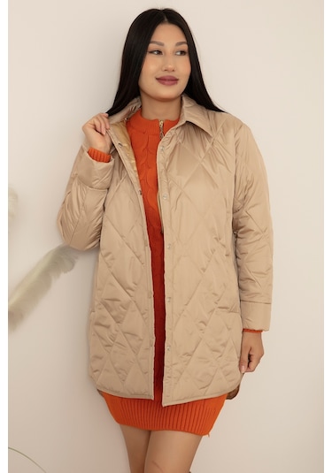 Kalopya Kapitone Cepli Kısa Nont 4255- Ekru