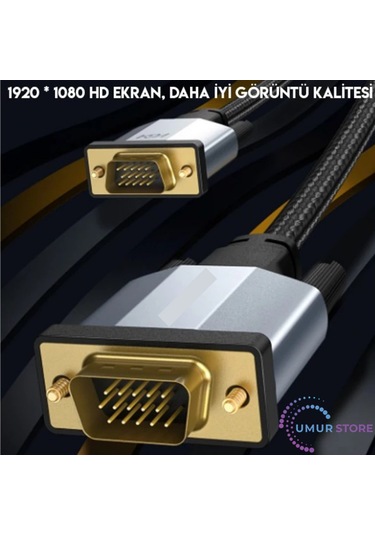 1080p Vga To Vga Kablo Monitör Projeksiyon Kablosu 2metre- 5775 - Mct6844-7186