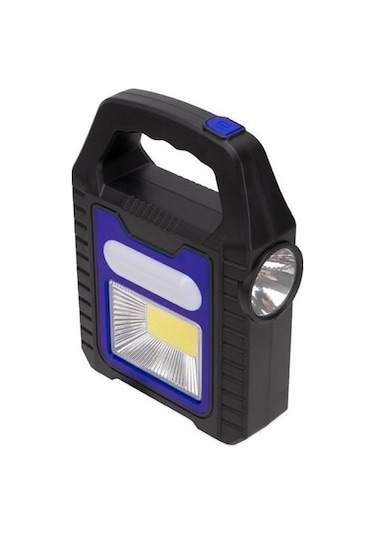 Cata Hazar Güneş Enerjili El Feneri Ct-9955 Solar 3 Kademeli Işık Siyah