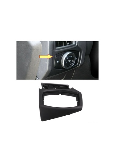 Reedark Ford Focus 2012-2018 Sol Sürücü, Abs Malzeme Far Kontrol Paneli Koruyucu Kasa, Kirik Ve Aşınmaya Dayanıklı, Kolay Kurulum Siyah Mat Dekoratif Çerçeve