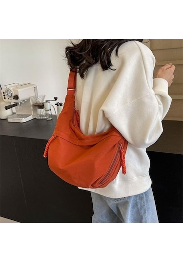 Dancemonkey Renk Omuz Öğrenci Messenger Kapasiteli Kadın Gri Düz Çantası Çantası Çanta Büyük Börek Xt Gri