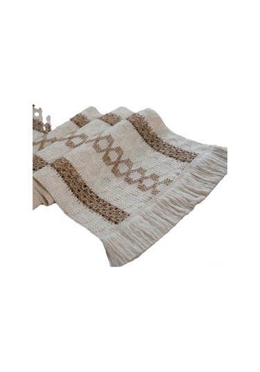 Didadodo Amerikan Boho Tarzı Pamuklu Keten Masalığı - 30x180 Cm Püsküllü, Diğer Desenler Diğer