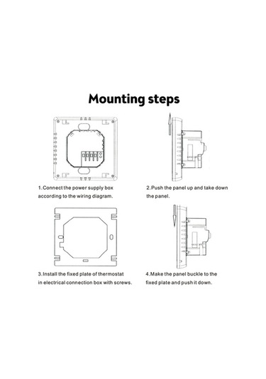 Fastbuy Akıllı Wifi Termostat - 5+2 Programlanabilir Su Isıtıcı Kontrol Cihazı 3a Beyaz