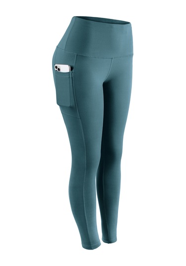 İlkbahar Ve Yaz Aylarında Yeni Yoga Pantolonları Yan Cepler A.Yeşil