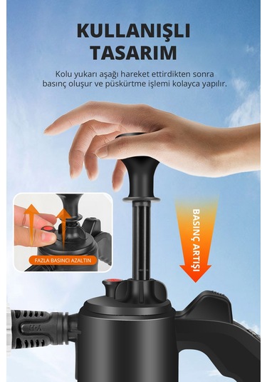 Basınçlı Çok Fonksiyonlu El Pompası Köpük Püskürtme Sıvı Püskürt