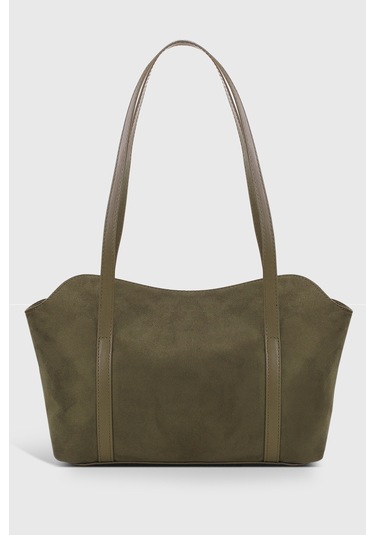 Süet Yeşil Bowling Omuz Çantası 270 Süet Yeşil