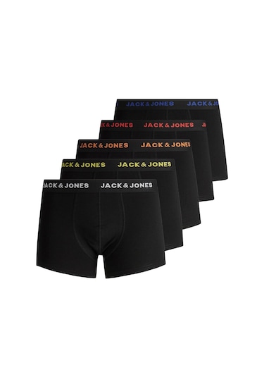 Jack&Jones Jacblack Frıday Erkek Boxer 5'Li Paket Siyah