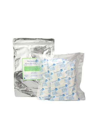 Marispacks 500 G X 2 Adet Silikajel Nem Alıcı Paket Nonwoven, Metalize Doypack Ambalajda