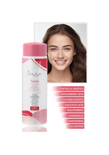 C'enta Beauty Yağlı Ciltler İçin Gece Bakım Kremi 50 ML + Gündüz Kremi 50 ML + Bha-Aha Serum 30 ML + Tonik 200 ML