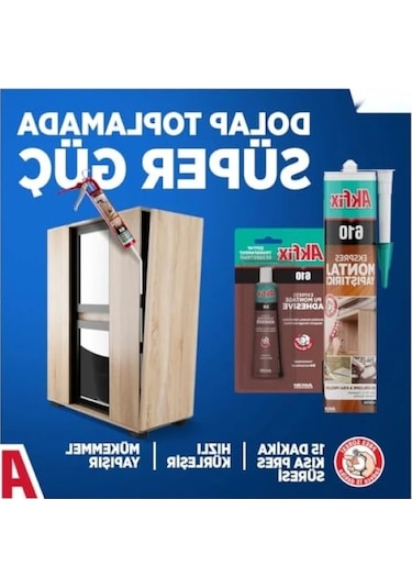610 Express Pu Montaj Yapıştırıcı, Şeffaf Ve Çok Amaçlı