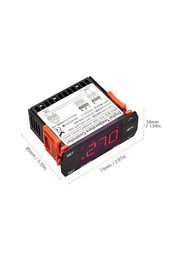 Geeksen Stc-3000 Akıllı Sıcaklık Kontrol Cihazı 30a - Isıtma/soğutma, Doğrulama, Gecikmeli Başlangıç, Alarm, Veri Kilidi - Ac 220v