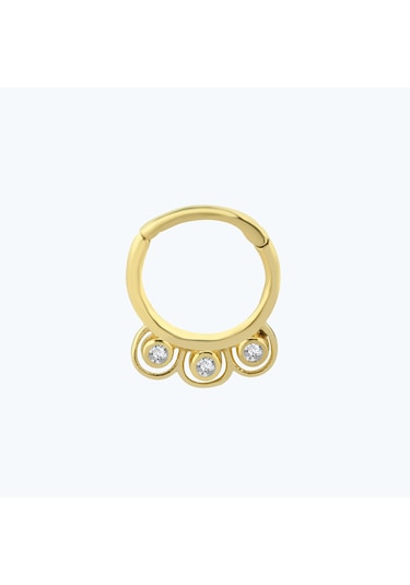 Altınbaş Altın Helix Piercing TRGALC009-25621 Sarı