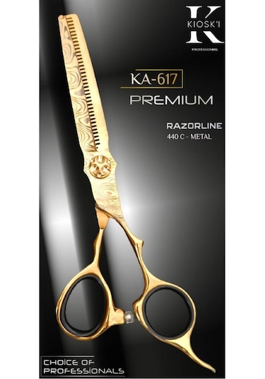 Kioski Profesyonel Premium Lüks Ara Efile Makas 440-c 6 Numara Ka-617