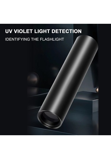 Kosona 365nm Uv Tespit Feneri, Kedi Mantarı Ve Parça Tanıma Işığı, 500mah Pil Ve Alüminyum Gövde, Siyah Siyah