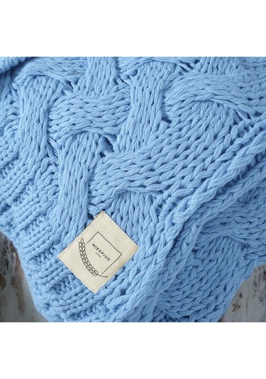 Serenita Saç Örgü Triko Tv Battaniyesi Throw Koltuk Şalı (538861611)-110X160