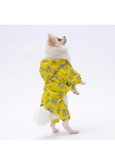Pettrend Sungerbob Tulum Köpek Kıyafeti Köpek Yağmurluğu