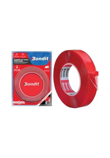 Silikonlu Çift Taraflı Vhb Bant 24 Mm 2 Mt Bondit Bnv2402