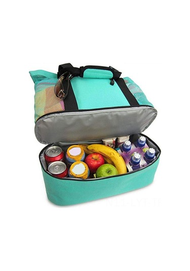 Youtek Mavi Dışarıda Piknik Çantası: Isı Yalıtımı Sağlar, Buzluk Ve Ağızlı Plaj Çantası İle Çok Fonksiyonlu Tasarım Mavi