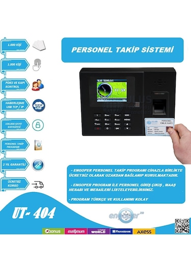 PARMAK İZİ PERSONEL TAKİP SİSTEMİ PROGRAM KURULUM DAHİL
