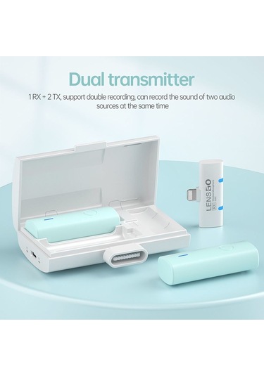 Lensgo 518c 5 Renkli Kablosuz Yaka Mikrofonu iOS Uyumlu